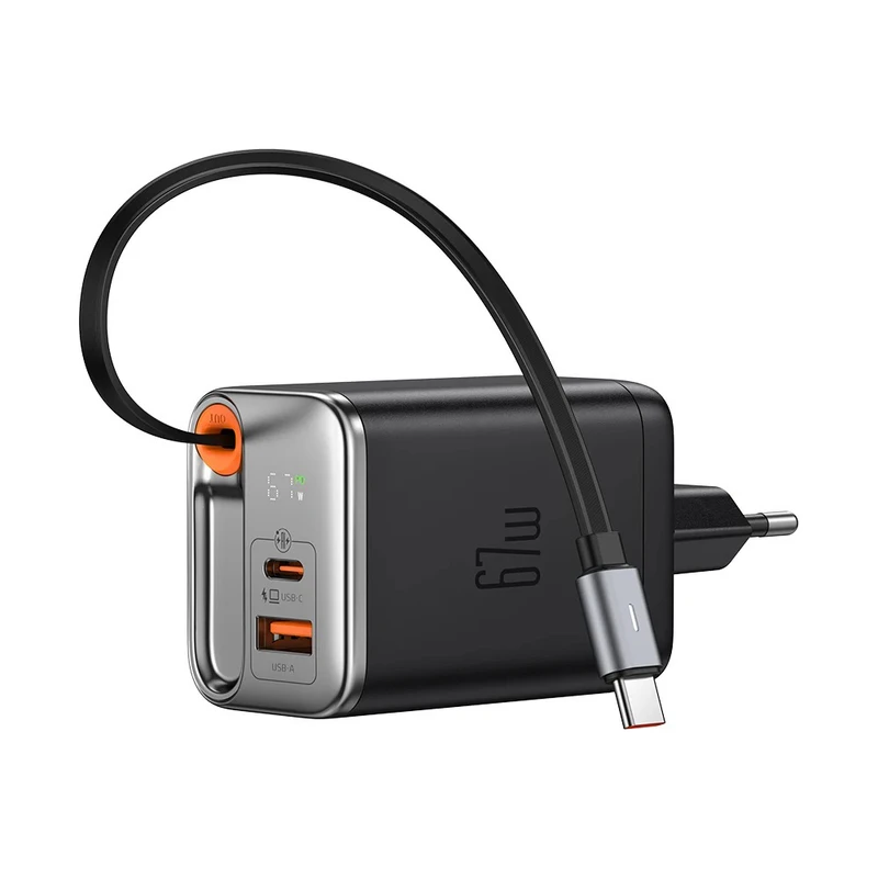 158 شارژر دیواری 67 وات مک دودو مدل CH-4100 به همراه کابل متصل به بدنه USB-C - Image 1